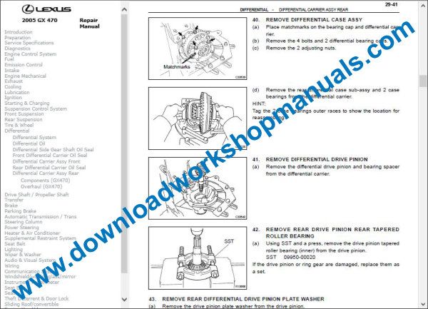 Lexus GX 470 workshop manual
